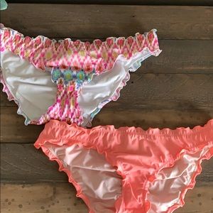 Victoria’s Secret ruffle cheeky bikini bottoms